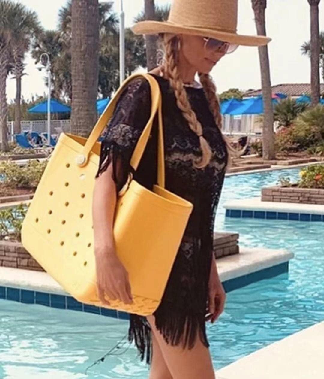 Zmywalna damska torba plażowa z EVA – rozmiar L