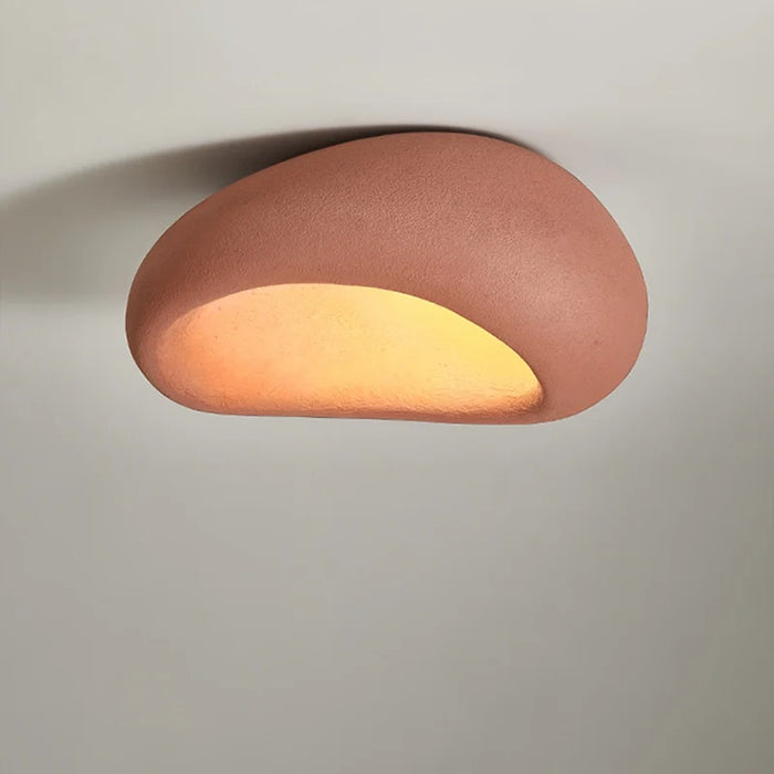 Lampa sufitowa LED w stylu wabi-sabi – dekoracyjny plafon o organicznym kształcie