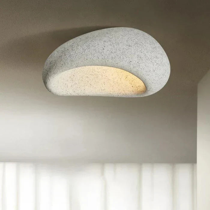 Lampa sufitowa LED w stylu wabi-sabi – dekoracyjny plafon o organicznym kształcie