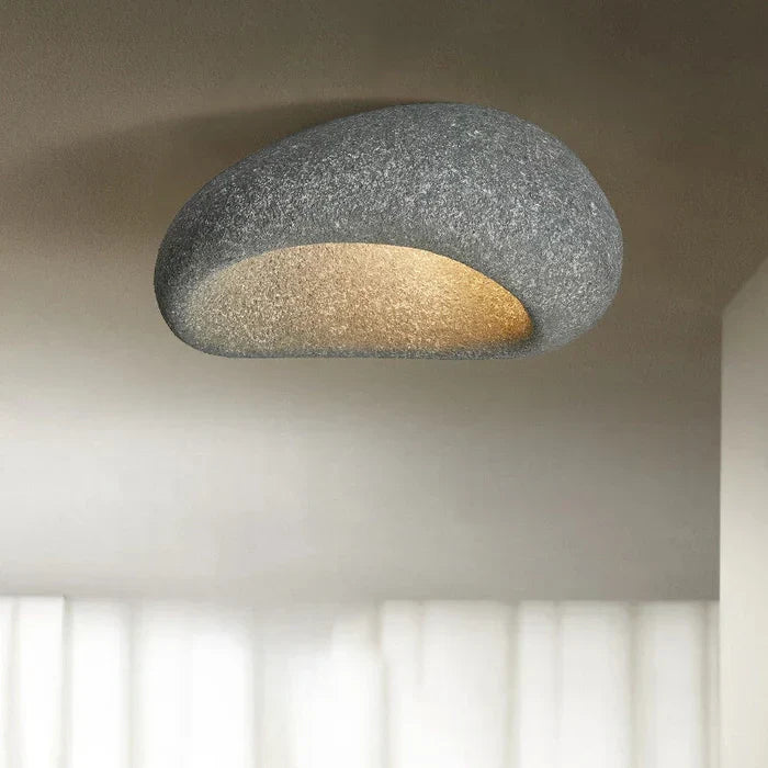 Lampa sufitowa LED w stylu wabi-sabi – dekoracyjny plafon o organicznym kształcie