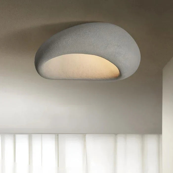 Lampa sufitowa LED w stylu wabi-sabi – dekoracyjny plafon o organicznym kształcie