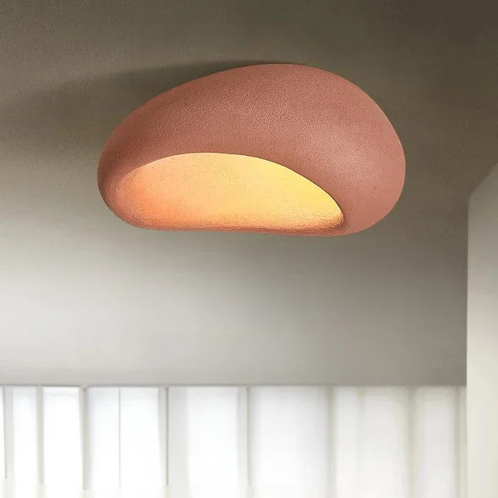Lampa sufitowa LED w stylu wabi-sabi – dekoracyjny plafon o organicznym kształcie