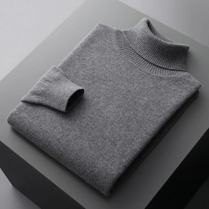 Męski sweter z golfem