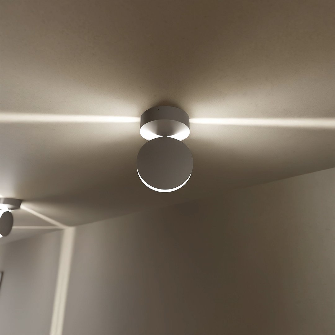 Kinkiet LED z funkcją spot | Głowica obracana o 360° | kwadratowy snop światła
