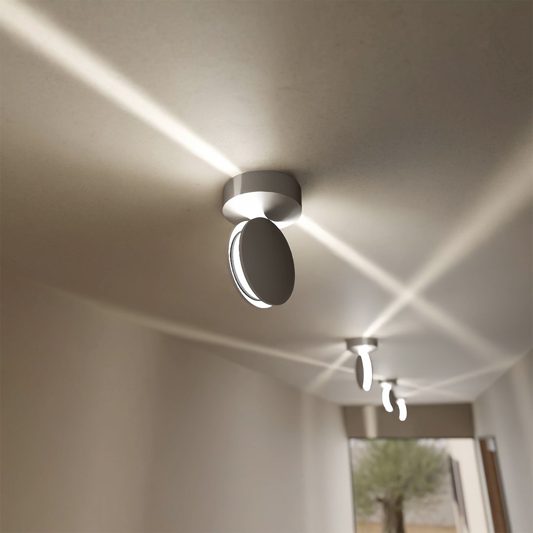 Kinkiet LED z funkcją spot | Głowica obracana o 360° | kwadratowy snop światła